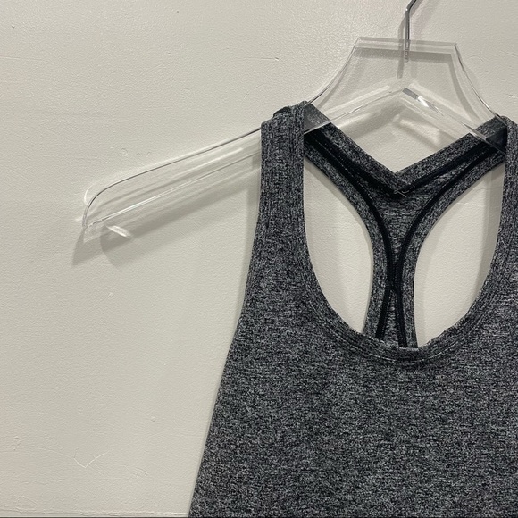 Lululemon Cool Racerback Tank Top Heather Gray Seamed Atheisure - Picture 4 of 7
